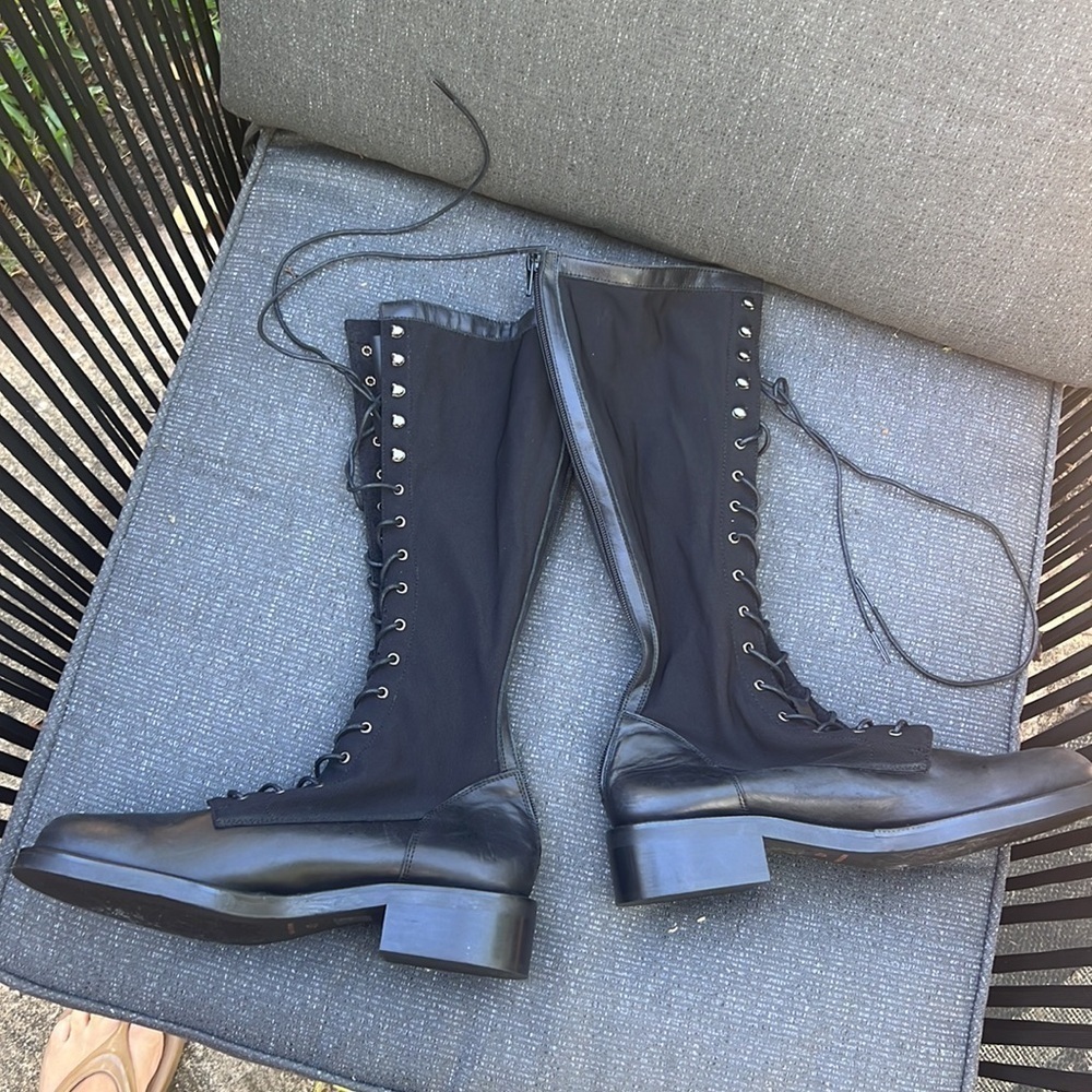 HOST PICK 🥳 New Free People Trickum Tall Boot Leather Black EU 40. US 9 /9.5 - Picture 4 of 13
